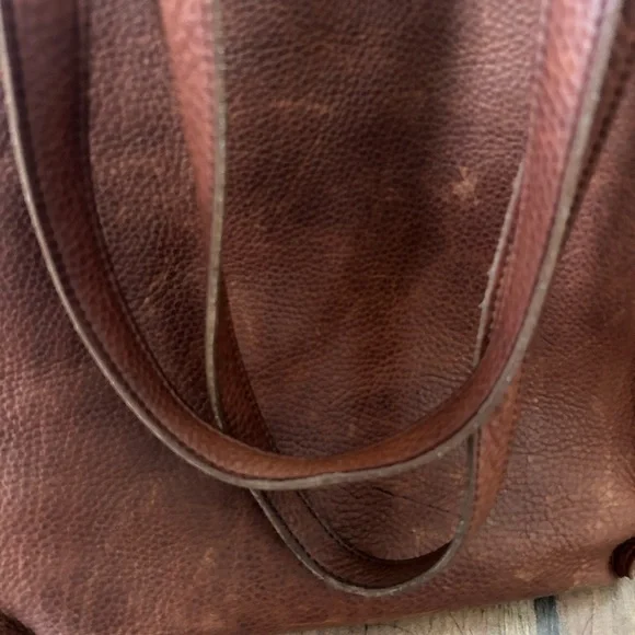 Duluth Trading Co Rich Brown Leather Tote - Picture 5 of 12